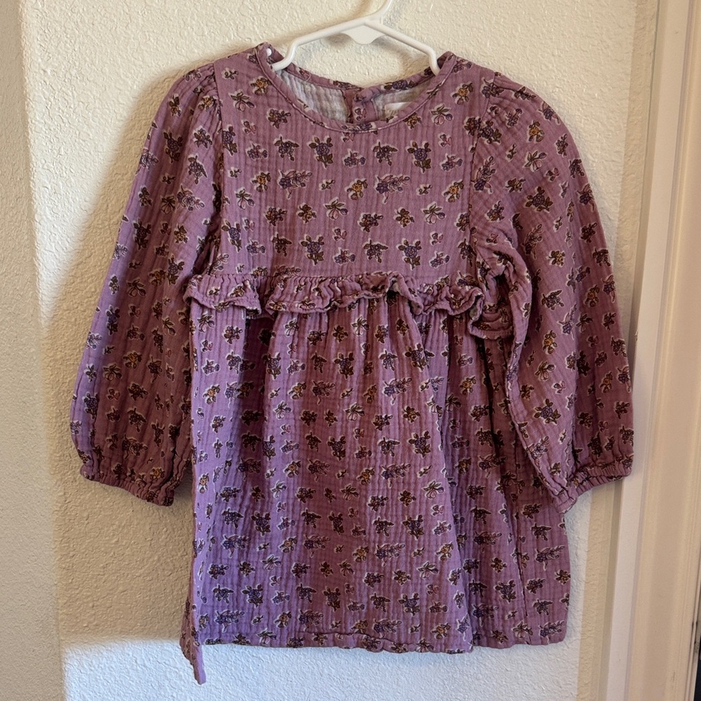 Zara Kids Casual Dress in Purple Floral